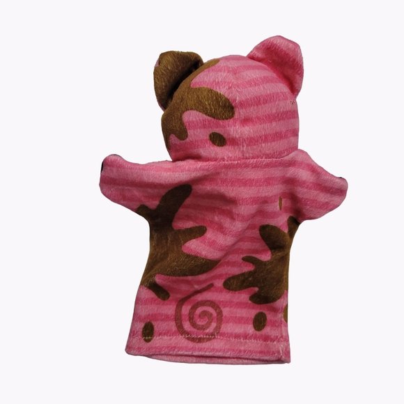 Melissa & Doug Farm Animal Dirty Pig Hand Puppet Plush Mud Spots Educational Toy - Picture 2 of 5